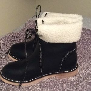 Black Boots kids size 3, women’s size 5